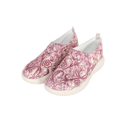 Montana West Rhinestones Floral Slip On Sneaker