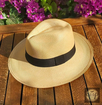 Genuine Ecuadorian Natural Panama Hat  Handwoven in Ecuador Toquilla Palm Hat Fedora Hat Cuenca Style Ecuador Authentic