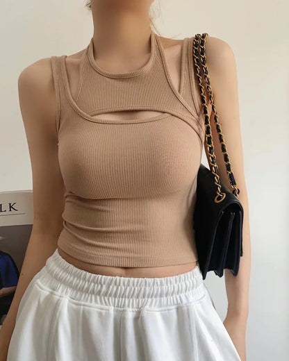 Ribbed Slim Fit off Shoulder Camisole