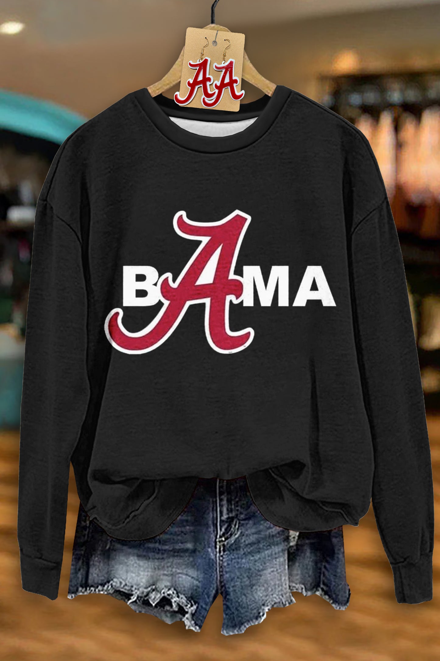 Classic Alabama Print Long Sleeve Sweatshirt