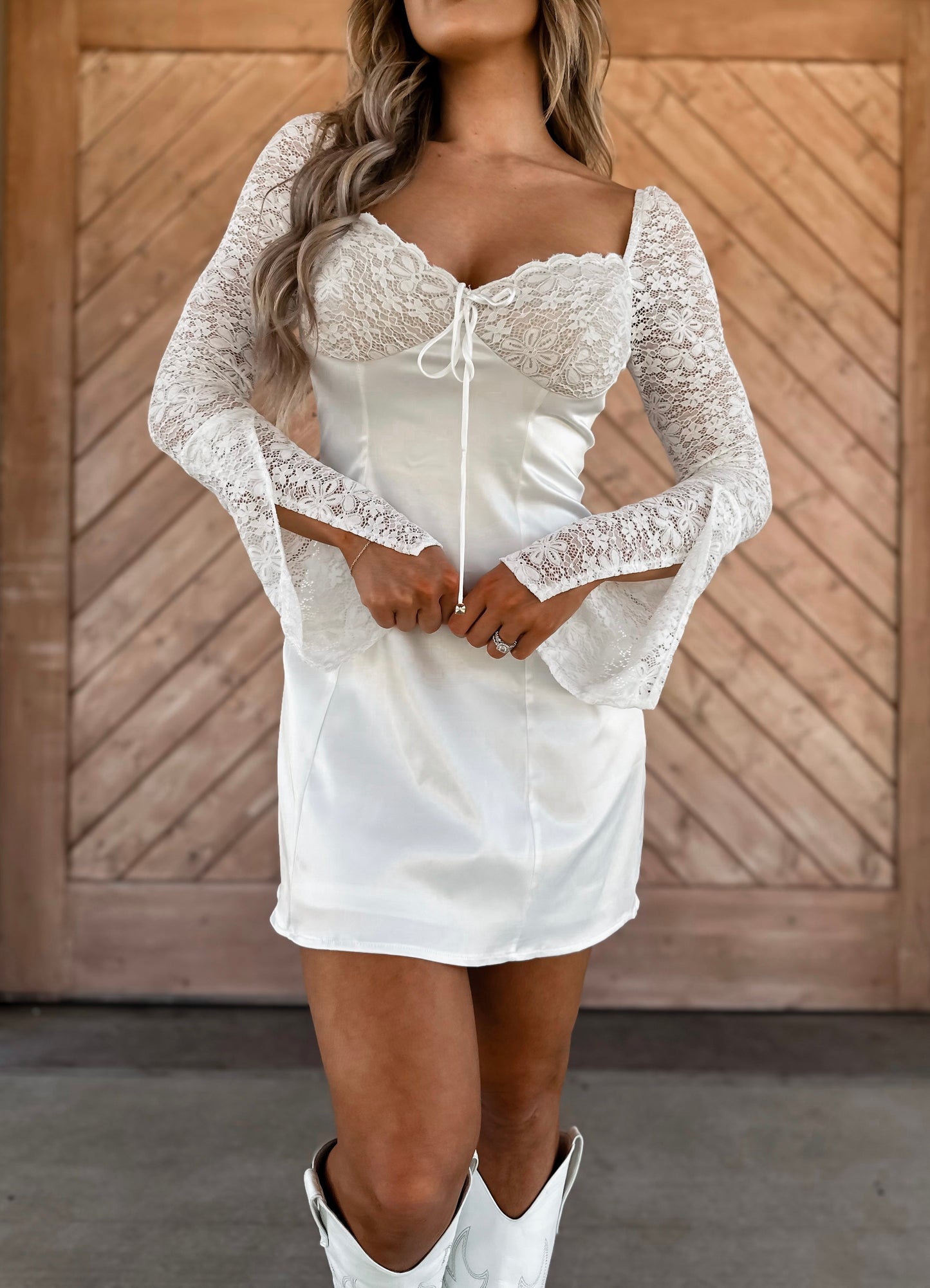 Blissful Bride Mini Dress