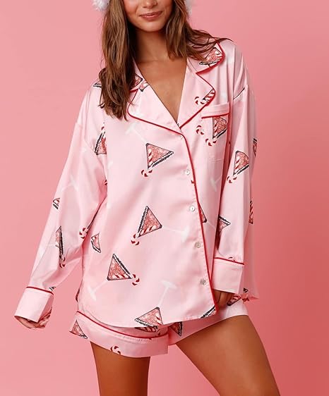 Christmas Print Pajama Set