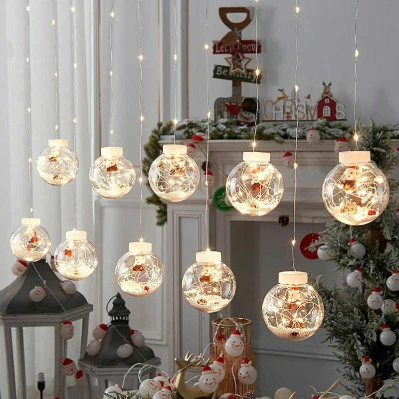 Christmas Indoor Santa Claus Decoration Light String