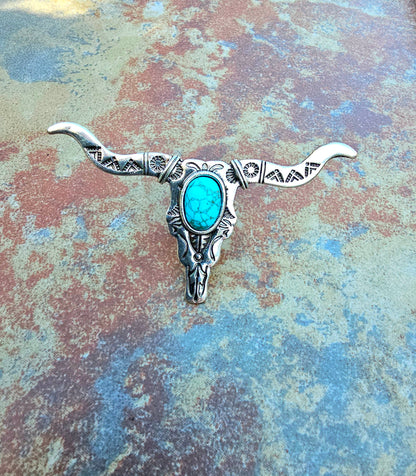 Turquoise Longhorn RIng