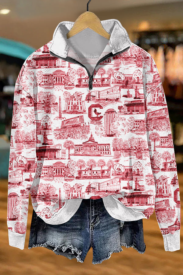 Gameday Carolina Gamecocks Print Sweatshirt