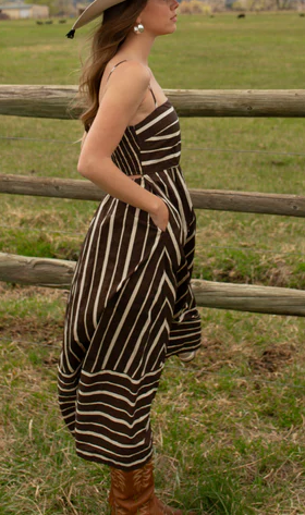 Stirrup Striped Dress