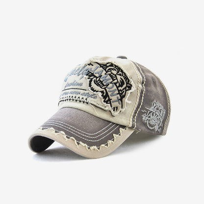 Men & Women Baseball Cap/Tiger embroidery Outdoor Fitted Hat