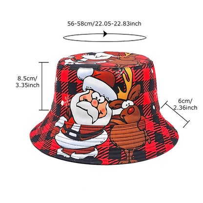 Christmas Cartoon Santa Claus Bucket Hat