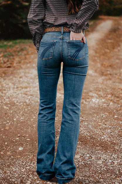 Vintage Washed High Waist Jeans