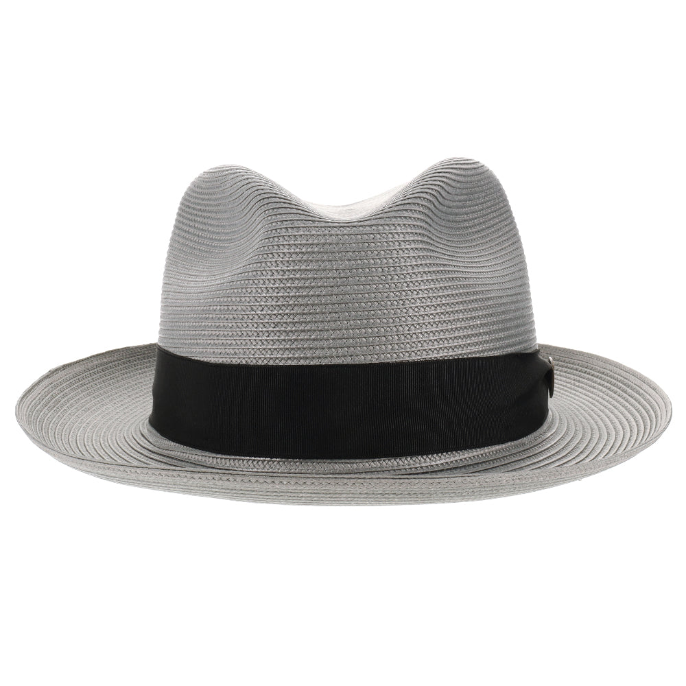 Black Straw Fedora Hat