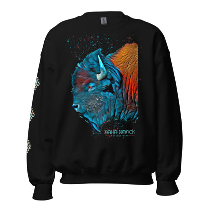 Watercolor Bison Unisex Sweatshirt