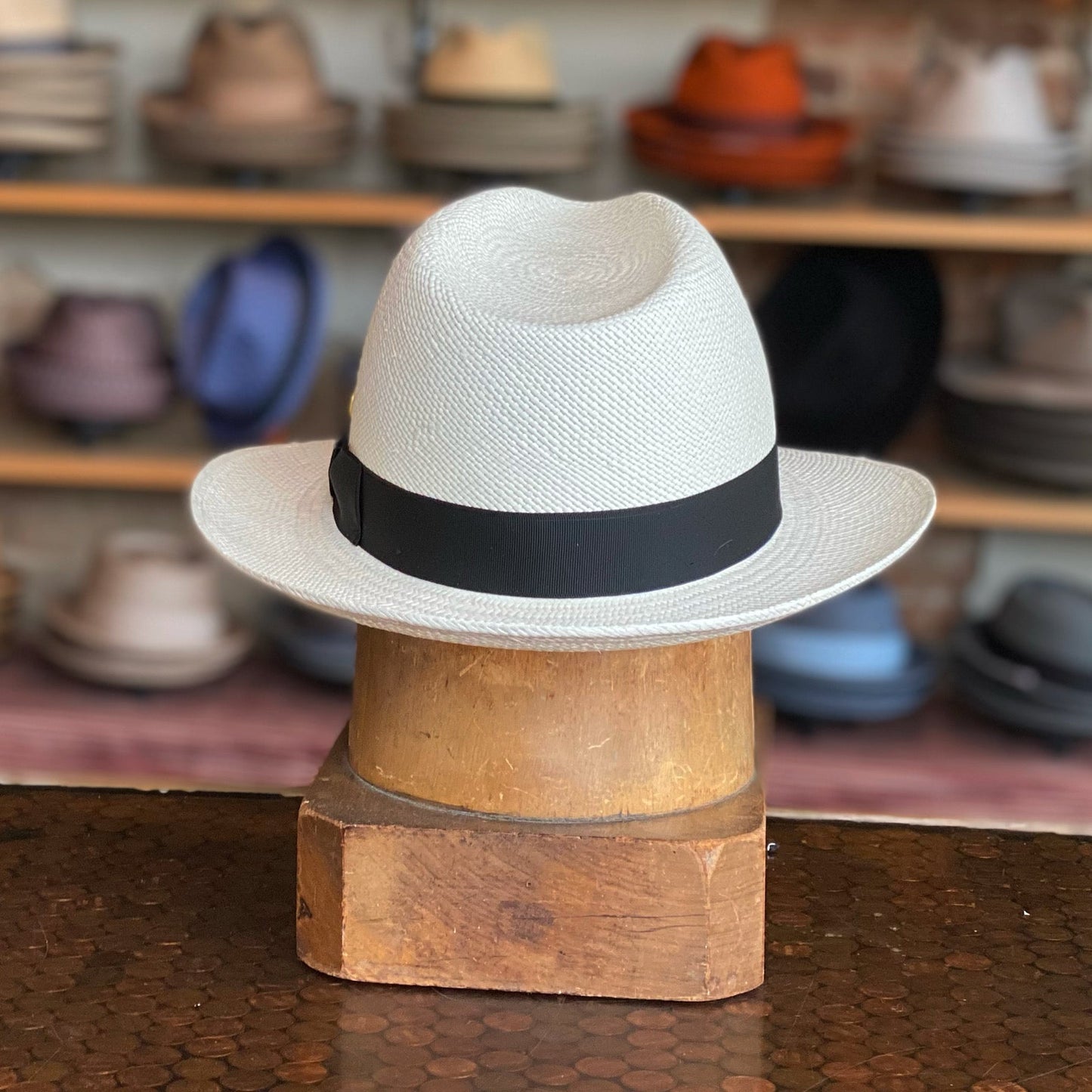 Can be rolls up for packing -Handmade panama hat-Albenga