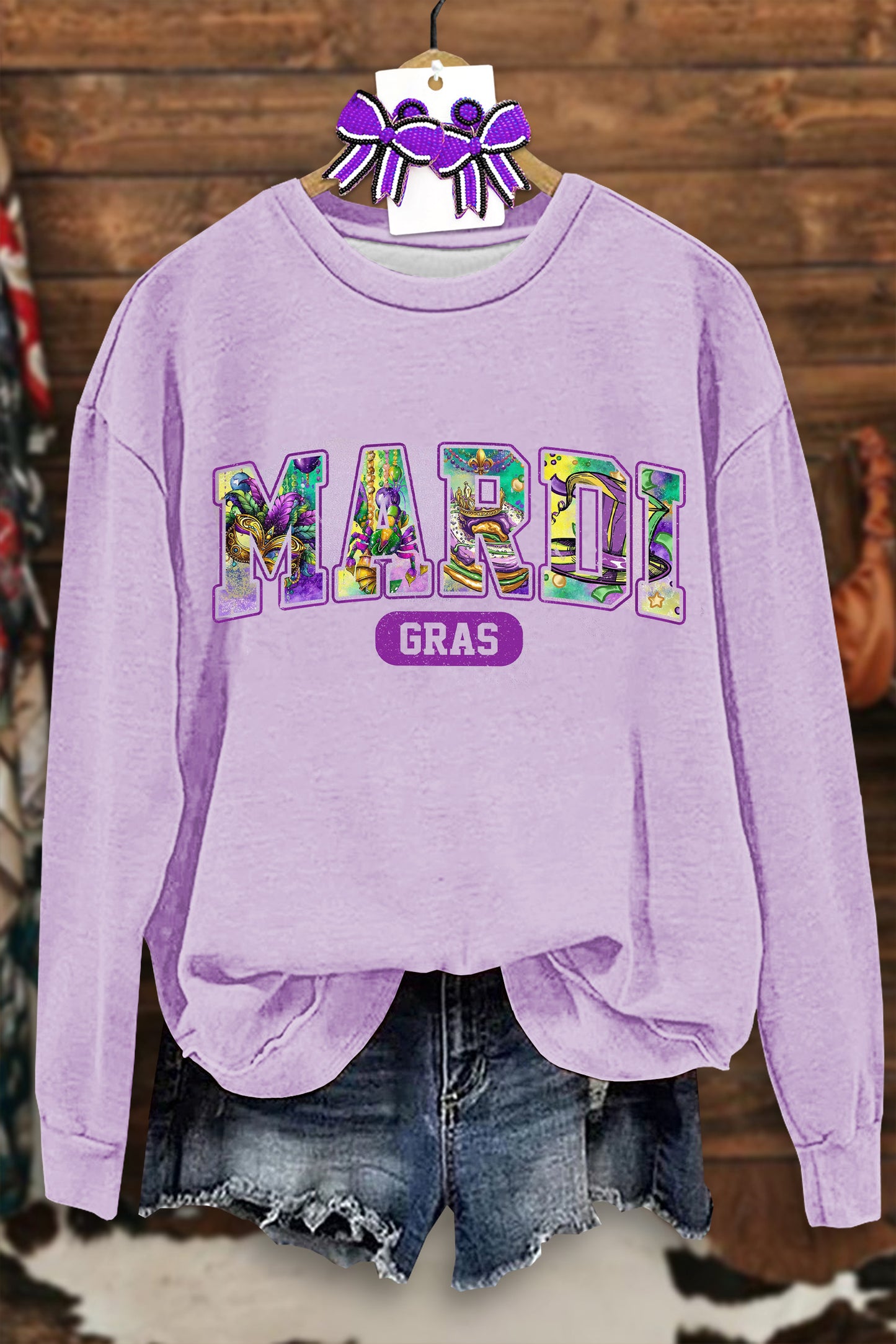 Colorful Mardi Gras Sweatshirt