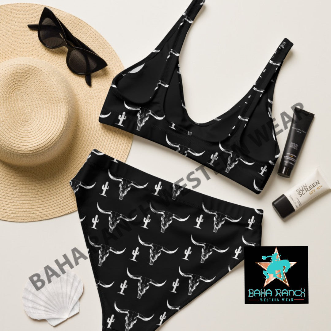 Yeehaw White Bullhead Cactus Bikini