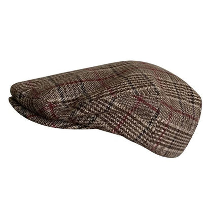 THE PEAKED Marl Flat Hat Silas-Harris Tweed