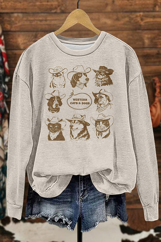 Cute Animal Graphic Sweatshirt