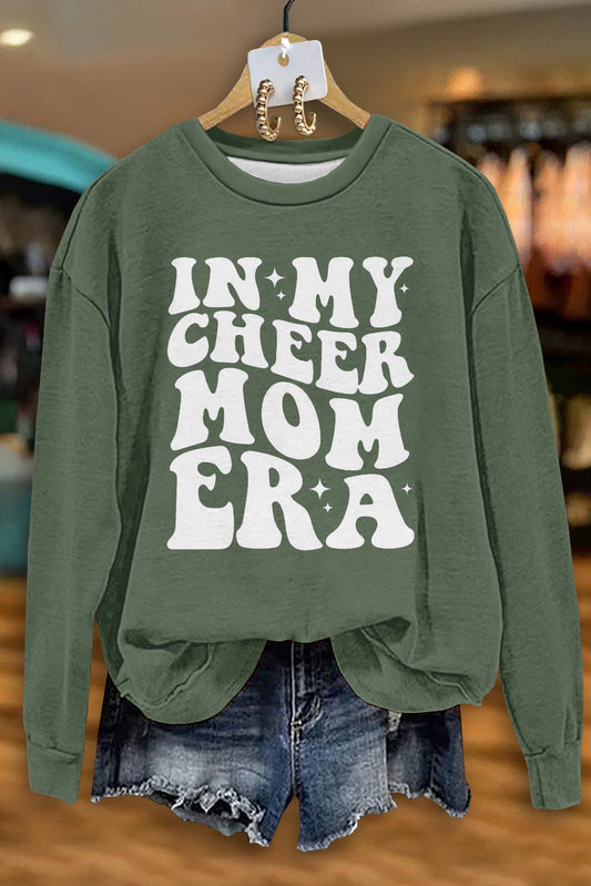 Game Day In My Cheer Mom Era Print Sweatshirt