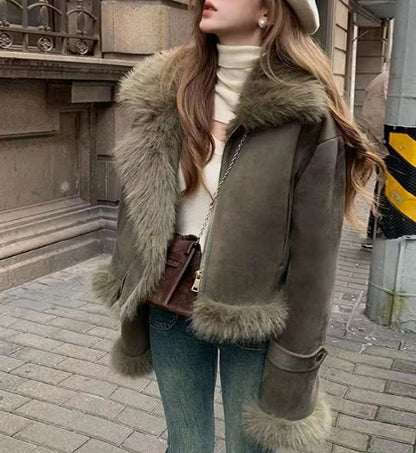 Women's Fashion Fur Coat