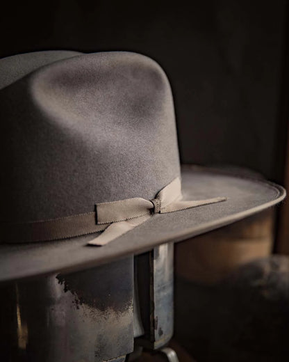 Bespoke Handmade Fedora - Special hat band-Beige