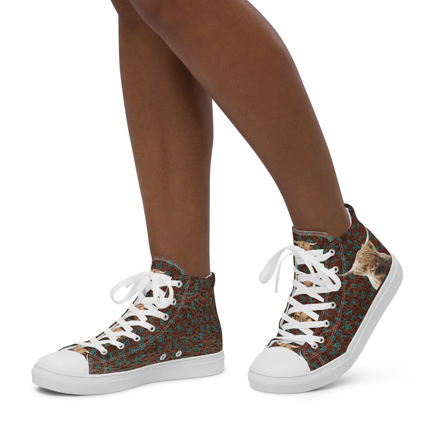 Highlands and Brands Women__ high top canvas shoes