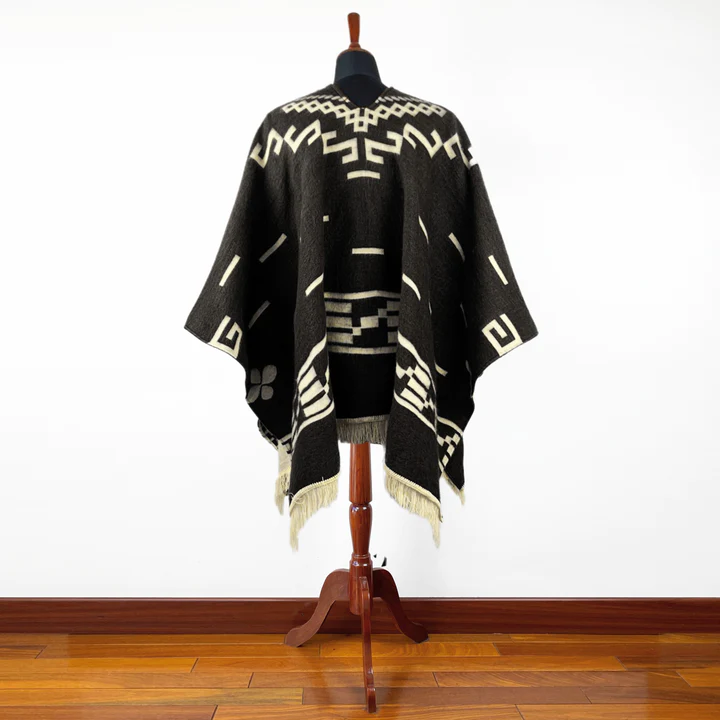 Clint Eastwood Poncho - Alpaca Wool handmade poncho from South America