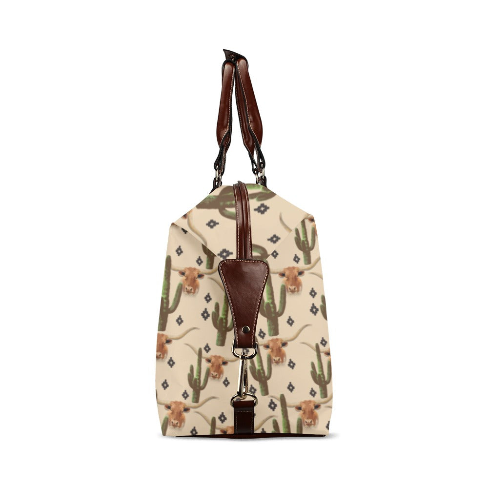 Longhorn Cactus Large Travel Flight Bag