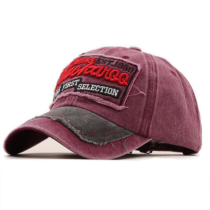 Men & Women Baseball Cap/Retro Washed Outdoor Fitted Hat