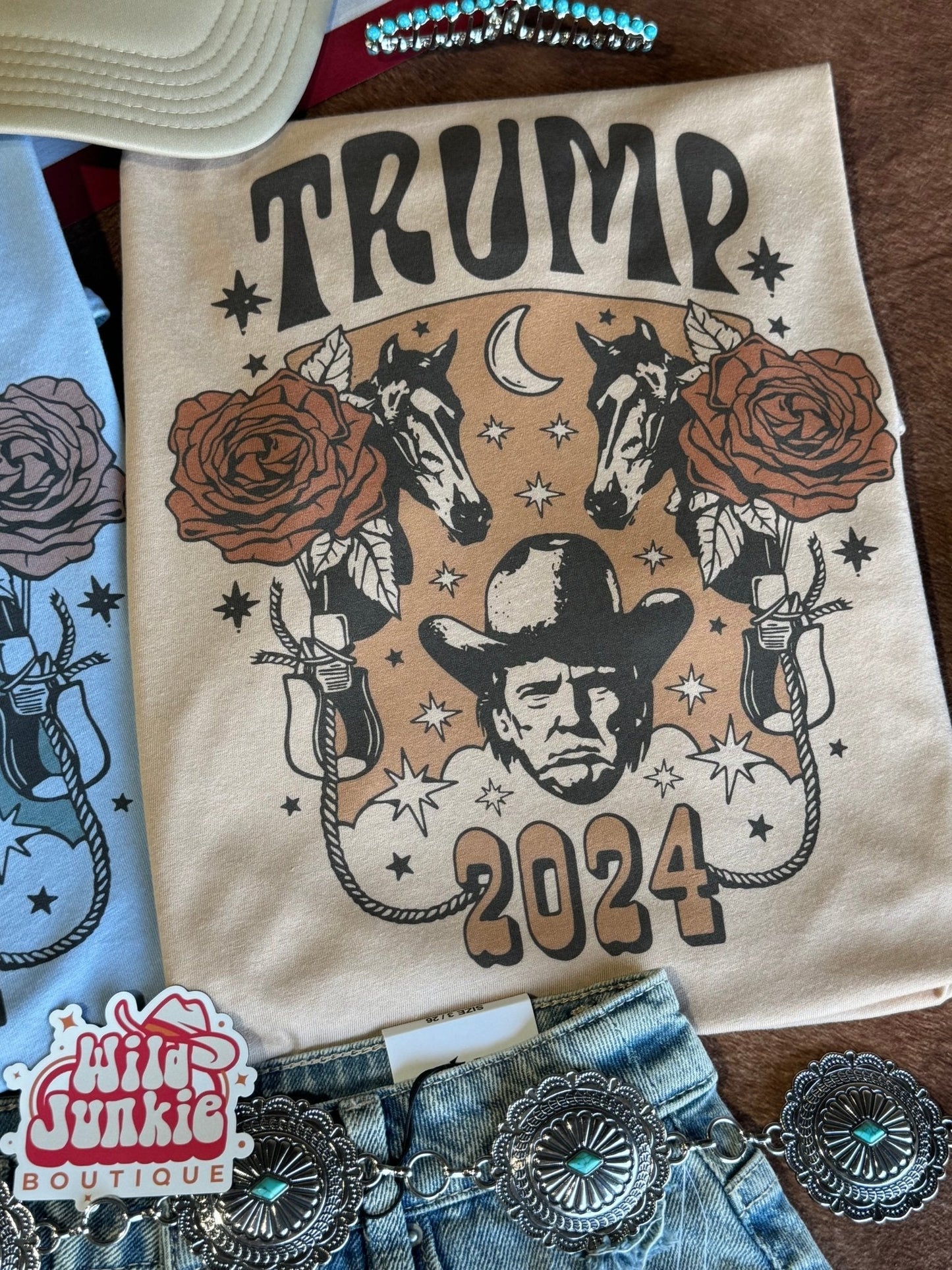 Floral Trump Design Graphic Tee