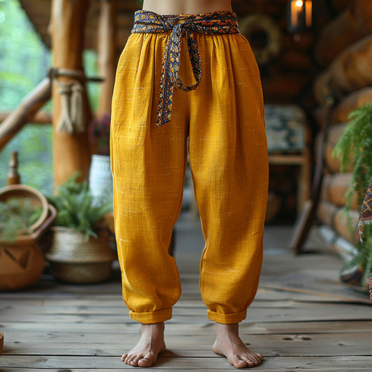 Simple And Comfortable Women's Casual Linen Pants