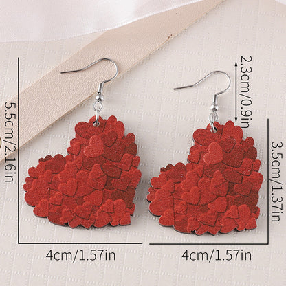 Valentine's Day Chic Design Heart Shaped Earrings