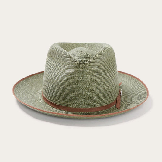 STRATOLINER HEMP FEDORA -SAGE[BUY 2 FREE SHIPPING & BOX PACKING]