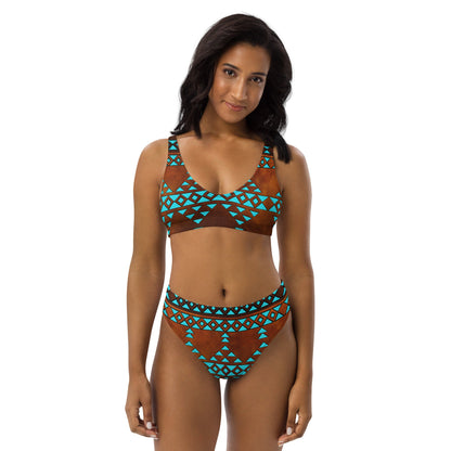 Yeehaw Turquoise Aztec Bikini