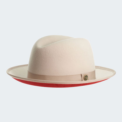 Classic Center-creased Fedora-King (Sandy Beige)