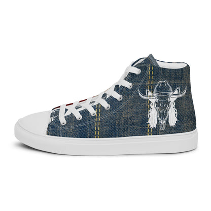 Mullet Cowboy Patriot Men__ high top canvas shoes