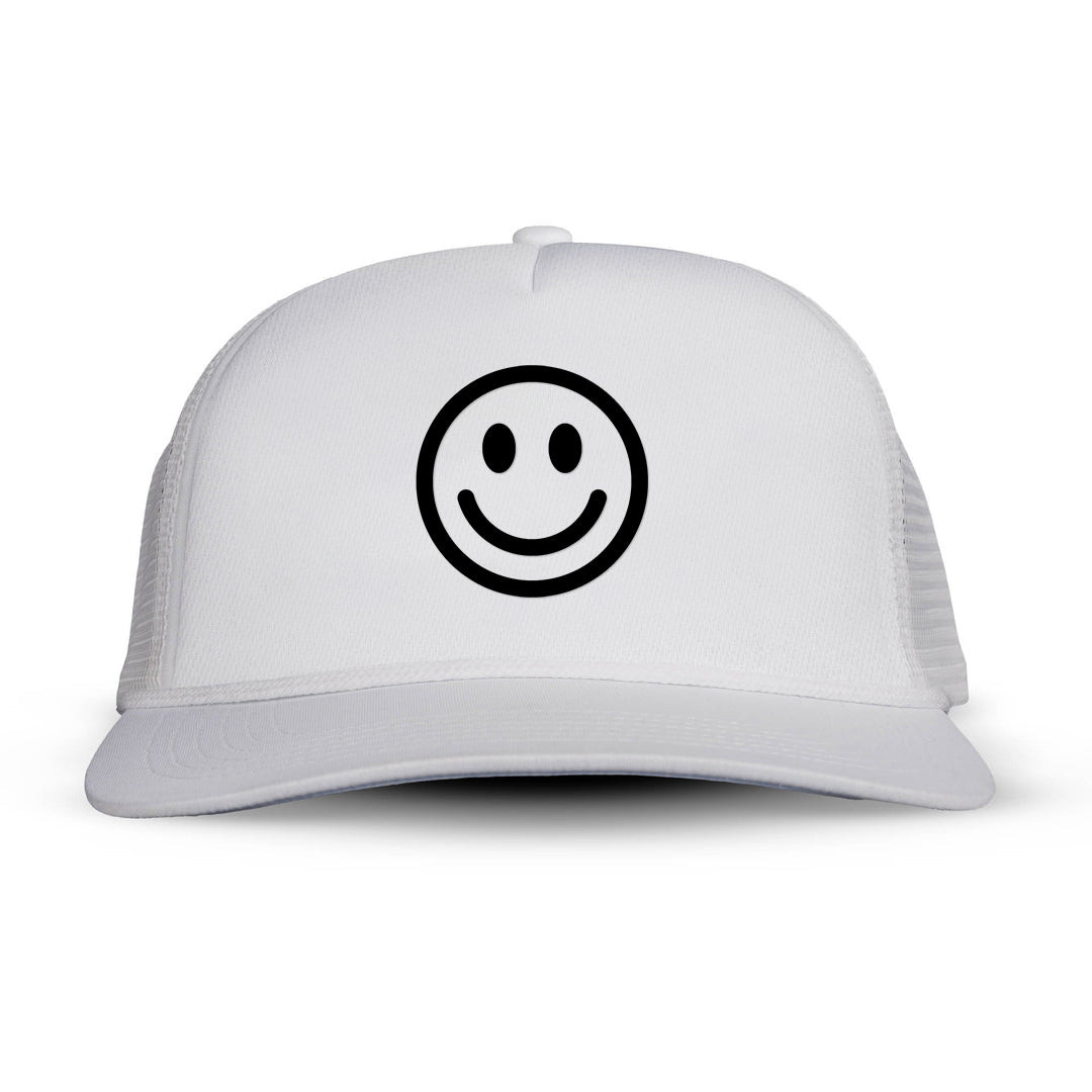 Smile Face Printed Trucker Hat