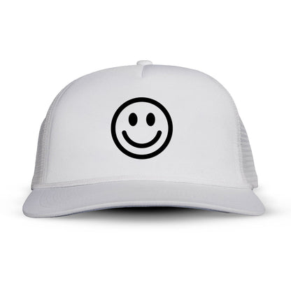 Smile Face Printed Trucker Hat