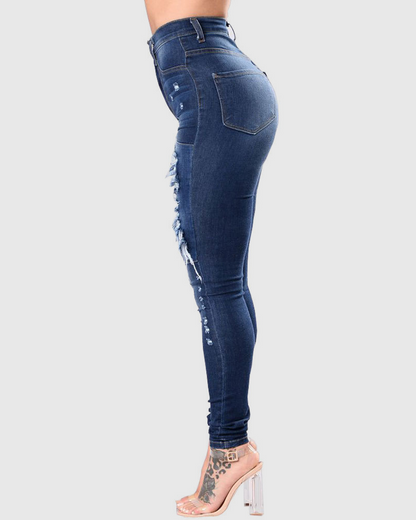 High Waisted Slim Jeans