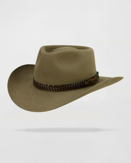 Cattleman__ Crown Felt Cowboy Hat