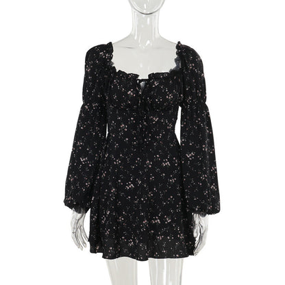 Amelia Floral Puff Sleeve Mini_Dress