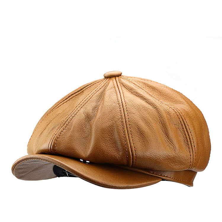 "Kenmare" Newsboy Head Layer Cowhide Cap