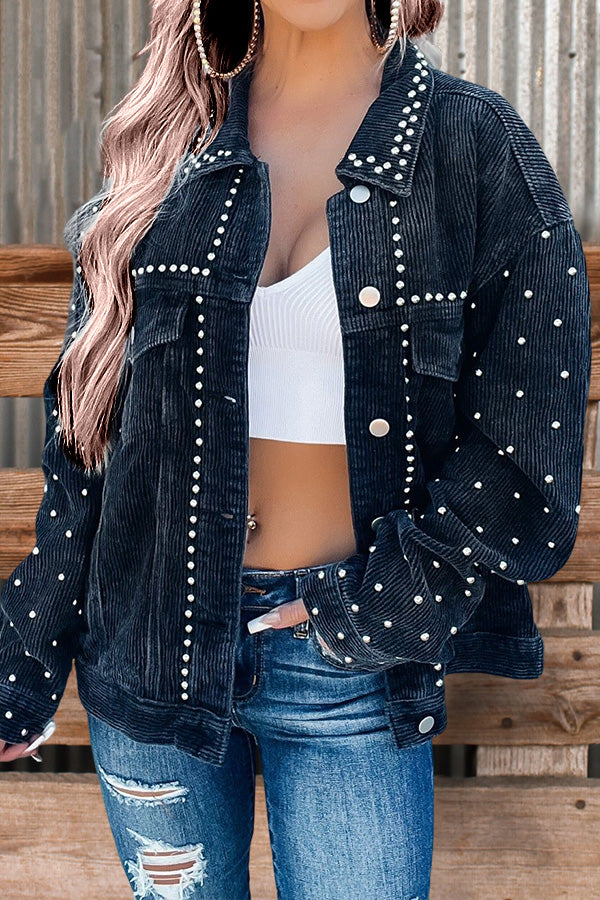 Corduroy Studded Jacket