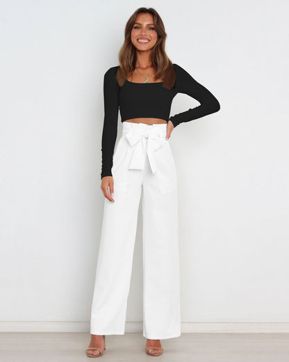 Casual Versatile Wide Leg Trousers