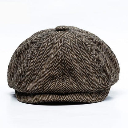 THE PEAKED BOY CAP-Brown