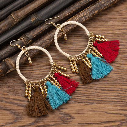 Women's Ethnic Style Tassel Earrings