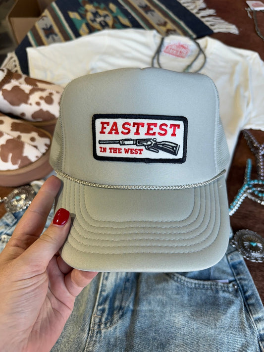 Fastest in the West Patch Trucker Hat