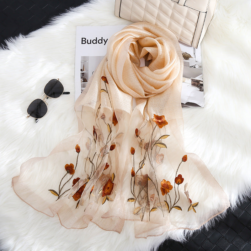 Casual Fashion Floral Decorative Scarf