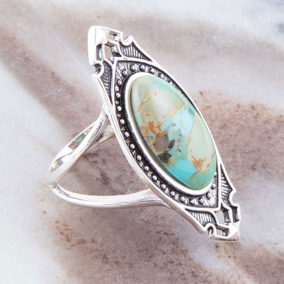 Phantom Turquoise and Sterling Silver Ring