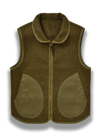 Men's Retro Simple Western Splicing Warm Vest