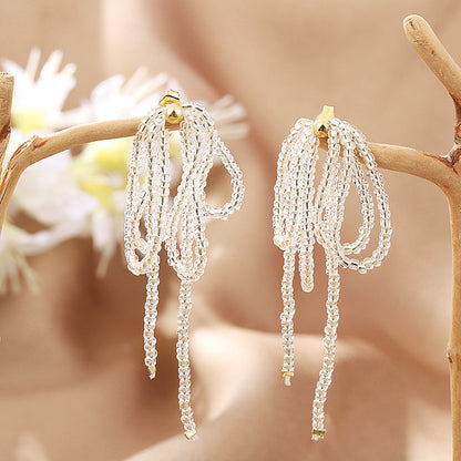 Elegant Tassel Bead Earrings