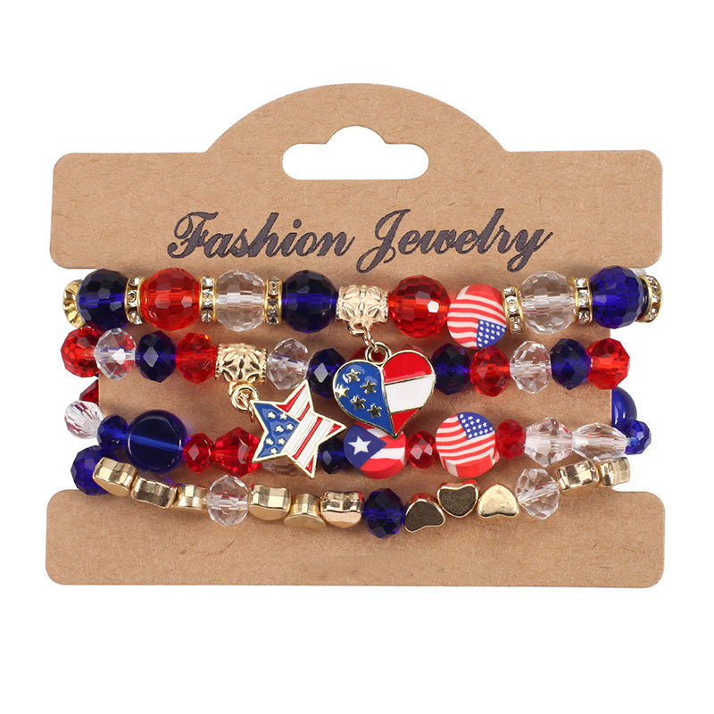 Independence Day Multilayer Bracelet